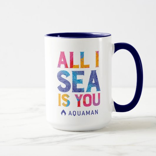 Aquaman | "alle i-Meer ist Sie" buntes Paisley Tasse (Rechts)