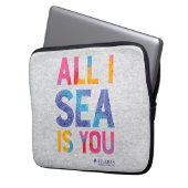 Aquaman | "Alles, was ich Sea Is You" farbenfroh P Laptopschutzhülle (Vorderseite Links)