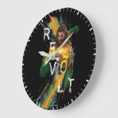 Aquaman | Aquaman "Aufruhr-" gebrochene Grafik Große Wanduhr (Winkel)