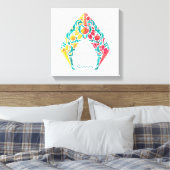 Aquaman | Aquaman & Mera Themed Seashell Logo Leinwanddruck (Insitu (Schlafzimmer))
