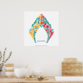 Aquaman | Aquaman & Mera Themed Seashell Logo Poster (Küche)