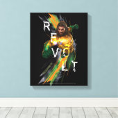 Aquaman | Aquaman "Revolt" Refrakted Graphic Leinwanddruck (Insitu (Holzboden))