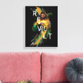 Aquaman | Aquaman "Revolt" Refrakted Graphic Leinwanddruck (Insitu (Wohnzimmer))