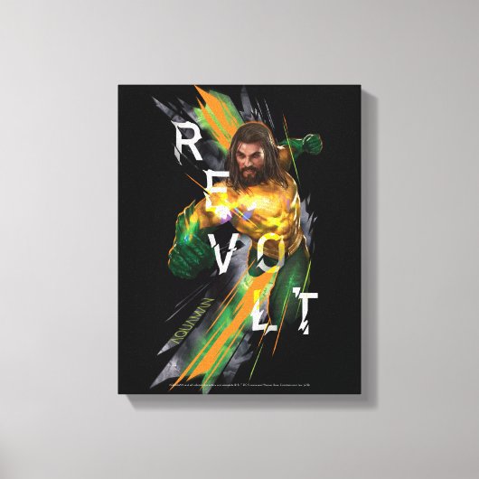 Aquaman | Aquaman "Revolt" Refrakted Graphic Leinwanddruck (Vorderseite)