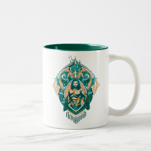 Aquaman | Aquaman & Trenchers Graphic Zweifarbige Tasse (Rechts)