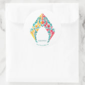 Aquaman | Aquaman u. Mera themenorientiertes Runder Aufkleber (Tasche)