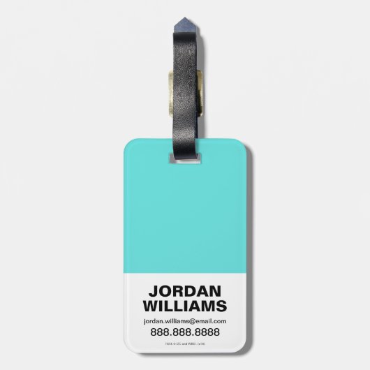 Aquaman | Aquaman u. Trenchers grafisch Gepäckanhänger (Rückseite vertikal)