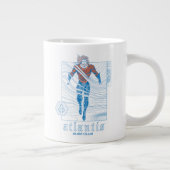 Aquaman - Atlantis Surf Club Jumbo-Tasse (Rechts)