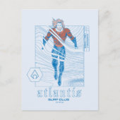 Aquaman - Atlantis Surf Club Postkarte (Vorderseite)