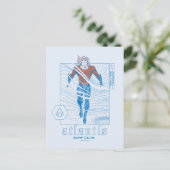 Aquaman - Atlantis Surf Club Postkarte (Stehend Vorderseite)