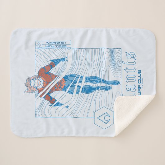 Aquaman - Atlantis Surf Club Sherpadecke (Vorderseite (Horizontal))