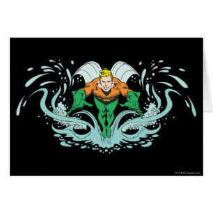 Aquaman beim Vorwärtsstürzen