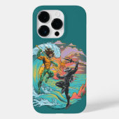 Aquaman & Black Manta Gezeitenwelle Case-Mate iPhone Hülle (Rückseite)