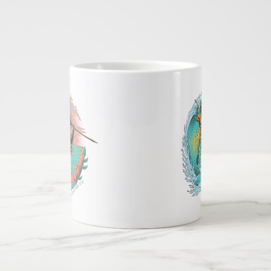 Aquaman & Black Manta Gezeitenwelle Jumbo-Tasse (Vorderseite)