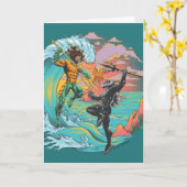 Aquaman & Black Manta Gezeitenwelle Karte (Gelbe Blume)