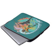 Aquaman & Black Manta Gezeitenwelle Laptopschutzhülle (Vorne Knopf)