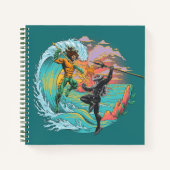 Aquaman & Black Manta Gezeitenwelle Notizblock (Vorderseite)