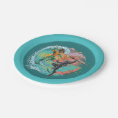 Aquaman & Black Manta Gezeitenwelle Pappteller (Schrägansicht)