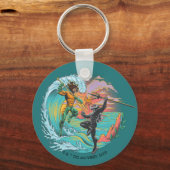Aquaman & Black Manta Gezeitenwelle Schlüsselanhänger (Vorderseite)