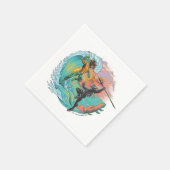 Aquaman & Black Manta Gezeitenwelle Serviette (Ecke)