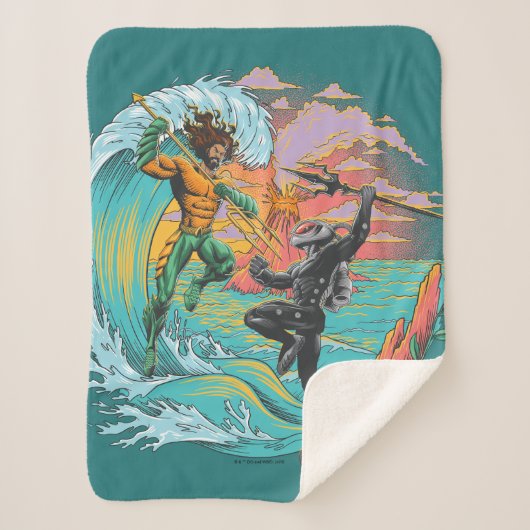Aquaman & Black Manta Gezeitenwelle Sherpadecke (Vorderseite)