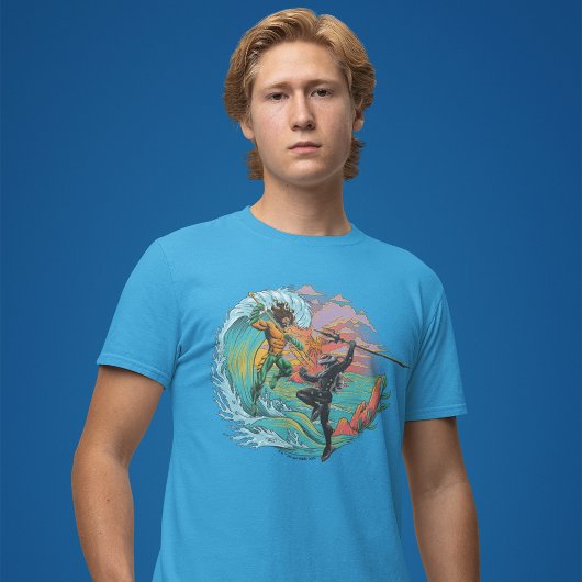 Aquaman & Black Manta Gezeitenwelle T-Shirt