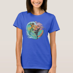 Aquaman & Black Manta Gezeitenwelle T-Shirt
