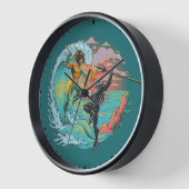 Aquaman & Black Manta Gezeitenwelle Uhr (Winkel)