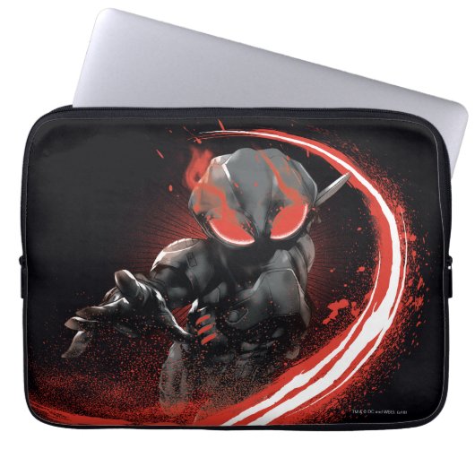 Aquaman | Black Manta Red Swipe Graphic Laptopschutzhülle (Vorderseite)
