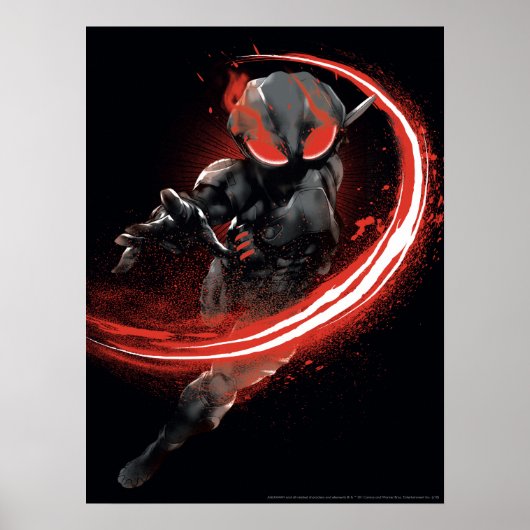 Aquaman | Black Manta Red Swipe Graphic Poster (Vorne)