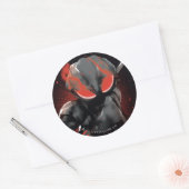 Aquaman | Black Manta Red Swipe Graphic Runder Aufkleber (Umschlag)