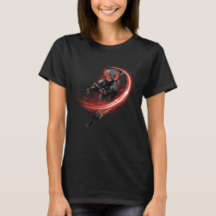 Aquaman Black Manta Red Swipe Graphic T-Shirt
