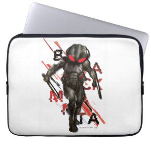 Aquaman   Black Manta Scattered Typografy Graphic Laptopschutzhülle