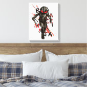 Aquaman | Black Manta Scattered Typografy Graphic Leinwanddruck (Insitu (Schlafzimmer))