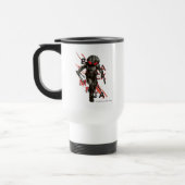 Aquaman | Black Manta Scattered Typografy Graphic Reisebecher (Links)