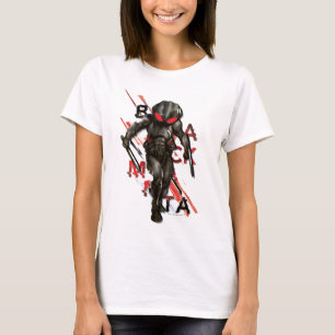 Aquaman Black Manta Scattered Typografy Graphic T-Shirt