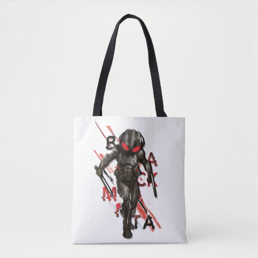 Aquaman | Black Manta Scattered Typografy Graphic Tasche (Vorderseite)