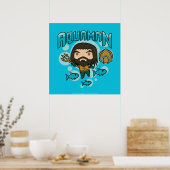 Aquaman | Chibi Aquaman Undersea Graphic Poster (Küche)
