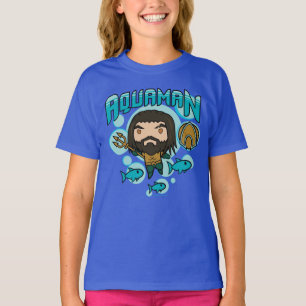 Aquaman Chibi Aquaman Undersea Graphic T-Shirt