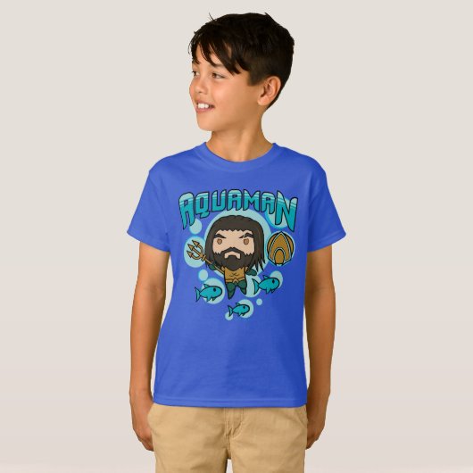 Aquaman | Chibi Aquaman Undersea Graphic T-Shirt (Vorne ganz)