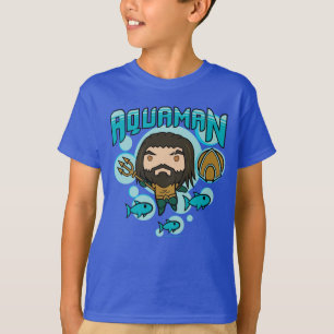 Aquaman Chibi Aquaman Undersea Graphic T-Shirt