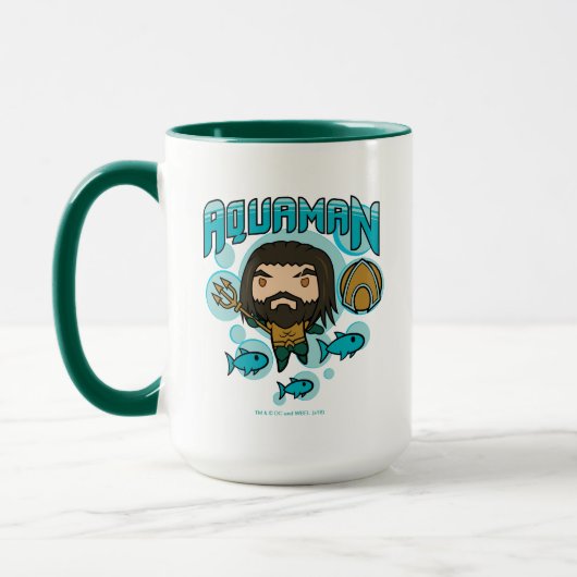 Aquaman | Chibi Aquaman Undersea Graphic Tasse (Links)