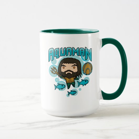 Aquaman | Chibi Aquaman Undersea Graphic Tasse (Rechts)