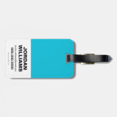 Aquaman | Chibi Aquaman unterseeische Grafik Gepäckanhänger (Rückseite horizontal)