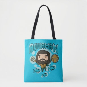 Aquaman   Chibi Aquaman unterseeische Grafik Tasche