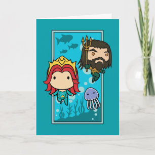 Aquaman   Chibi Mera & Aquaman Undersea Graphic Karte