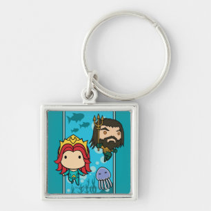 Aquaman   Chibi Mera & Aquaman Undersea Graphic Schlüsselanhänger