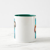 Aquaman | Chibi Mera & Aquaman Undersea Graphic Zweifarbige Tasse (Mittel)