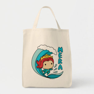 Aquaman   Chibi Mera Reitwellen-Grafik Tragetasche