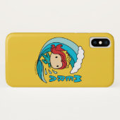 Aquaman | Chibi Mera Riding Wave Graphic Case-Mate iPhone Hülle (Rückseite (Horizontal))